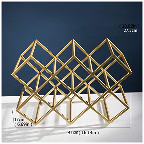 Creative Decoration Wine Rack Stylish Simplicity Industrial Metal Wrought Iron Modern Minimalist Home Living Room Display Bottle Holder Home Deco