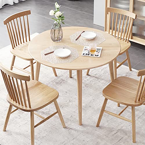 seonyou Dining Chairs Set of 4, Windsor Chair with Spindle Back and Solid Wood, American Country Farmhouse Chairs for Dining Room