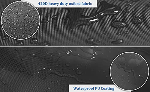 Patio Furniture Cover 4-Piece,Outdoor Garden Furniture Covers ,Upgraded 420D Heavy Duty Oxford Fabric Garden Table Cover with Air Vent Windproof