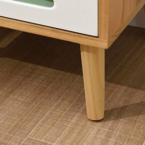 maozi Bedside Table Bedroom Furniture Solid Wood Bedside Table, Side Table Double Drawer Design Bedside Table