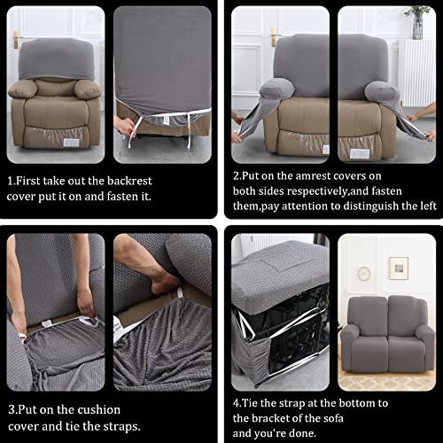 Jaotto Copripoltrona Relax Reclinabile, Fodere Copripoltrona 1 Posto Universal, Modern Copripoltrona Relax Reclinabile Con Bag Lavabile, Copertur