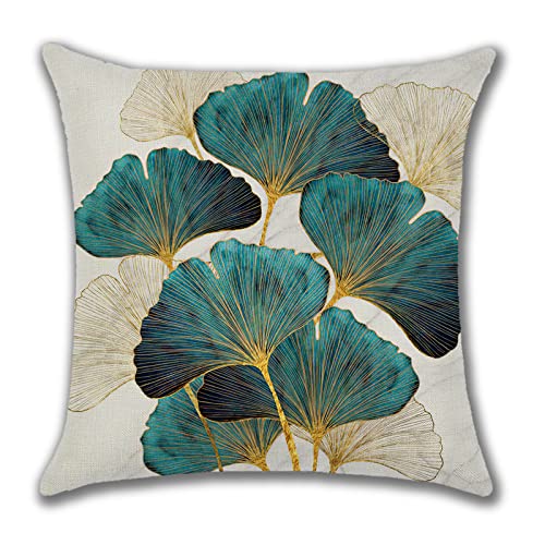 Ohok Outdoor Waterproof Cushion Covers 45x45 cm Pack of 4 Decorative Throw Cushion Covers Cushion Case for Sofa Couch Bed Living Room Indoor Outd