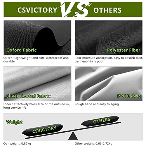 csvictory Garden Furniture Cover,Garden Table Cover420D Heavy Duty Anti-Tear Oxford fabric Waterproof, Windproof, Anti-UV,Outdoor Patio Table Cov