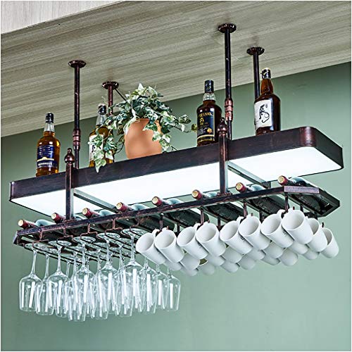 Stylish Simplicity Down Wine Rack Multifunctional Wine Rack Glass Wine Glass Holder Vintage Wrought Iron Wine Rack - Restaurant Kitchen Bar Decor