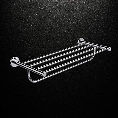 N/A Stainless Steel Wall Mounted Towel Racks Wall Mounted Towel Rack Bathroom Hotel Rail Holder Storage Shelf
