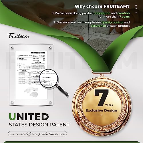 FRUITEAM Patio Cantilever Umbrella Base Weight, 4 Piece Offset Umbrella Stand Outdoor Base Water & Sand Filled, for Hanging Patio Umbrella