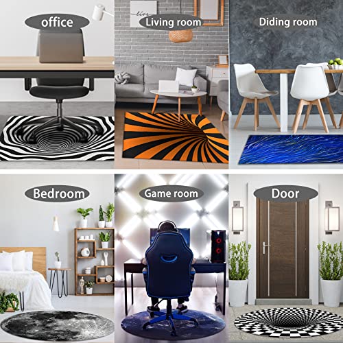 Khalidah Office Chair Mat for Hardwood & Tile Floor, 47" × 47" Computer Chair Mat for Rolling Chair, Under Desk Low-Pile Rug, Multi-Purpose Floor