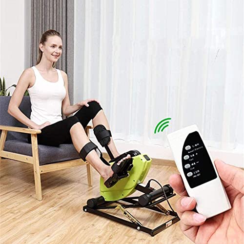 Electric Pedal Exerciser Medical, for Leg Arm and Knee Recovery Exercise Exercise Bike and Pedal Exerciser for Disabled and Elderly (Green)