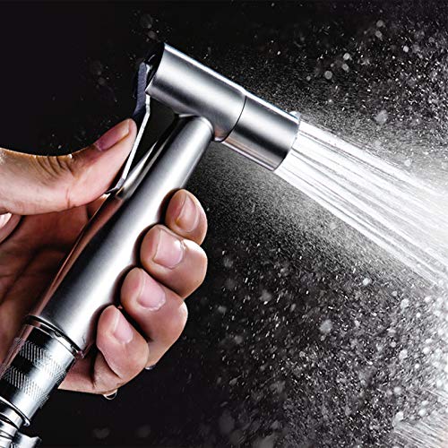 Handheld Bidet Sprayer Head Stainless Steel Bathroom Bidet Spray Toilet Faucet Sprayer for Shower Bathroom Douche Shattaf Hygiene Toilet Cloth Di