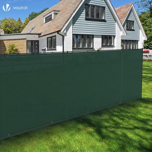 VOUNOT Privacy Netting 1×10m Garden Screening 150 g/m² HDPE Shading Net, 85% Shading Rate UV-resistant, Tear-Resistant Windbreak Fencing with Hol