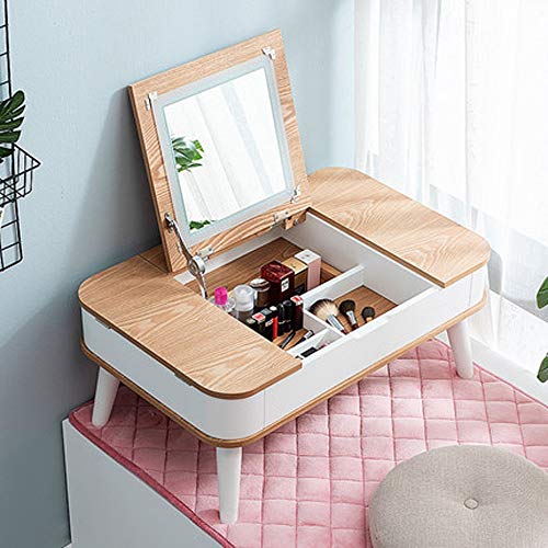 JYDQM Bay Window Dressing Table Bedroom Multi-function Net Red Dressing Table Small Mini Assembly Economy Tatami Dressing Table