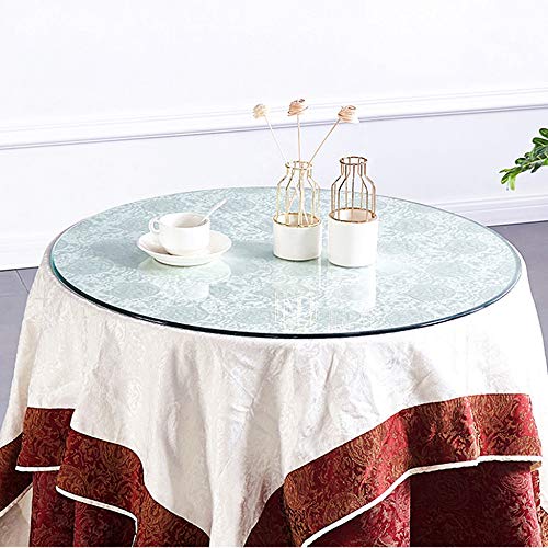 KEppd 78cm Round Table Top Tempered Glass Dining Table Turntable Lazy Susan, Durable And Easy To Clean, Suitable For Home/hotel Restaurants