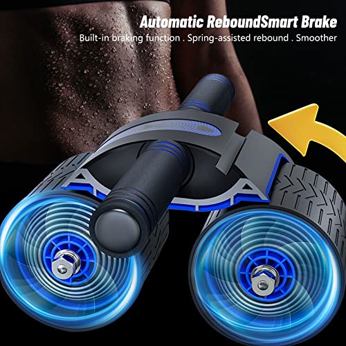 New Aabdominal Wheel, Automatic Rebound Abdominal Wheel,Wheels Roller Domestic Abdominal Exerciser, Ab Roller Wheel for Abdominal Core Strength T