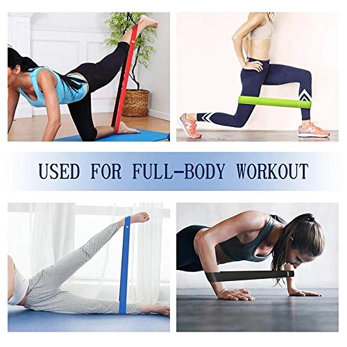 NXYJD 5PCS Yoga Resistance Bands Stretching Rubber Loop Exercise Fitness Equipment Strength Training Body Pilates Strength Training