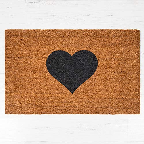 Maine Furniture Co. Heart Coir Door Mat Standard