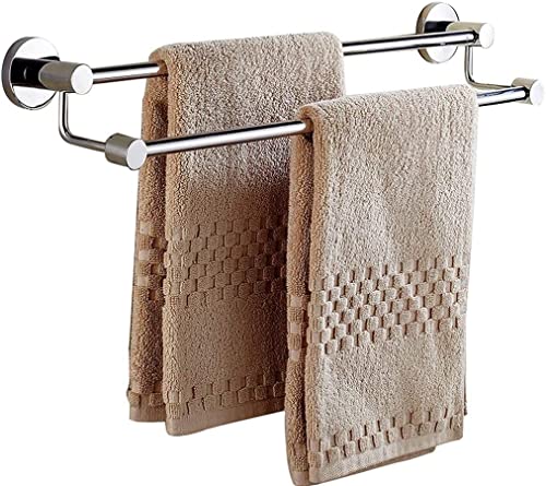 Towel Bar 304 Stainless Steel Towel Rack Double Towel Bracket Lever Towel Rail Wall Hanging Towel Holder for Bathroom Balcony Kitchen Towel Hangi