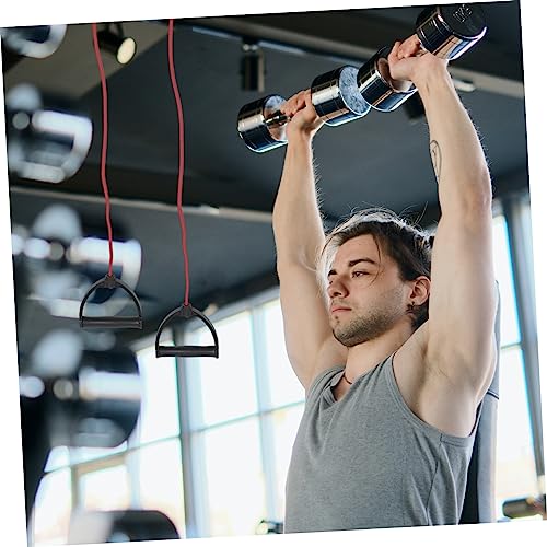 Garneck 1 Pair Stepper Rope Pulling Household Exercise Supplies Equipment Resistance Ropes Tension Latex for Treadmills of Accessories Elastic Be