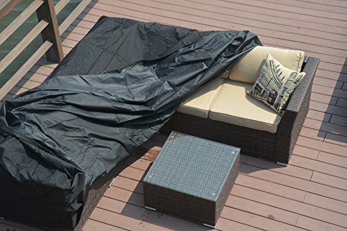 Direct Wicker 270 x 270 x 70cm Large Square All Weather Waterproof Patio Garden Outdoor Furniture Cover