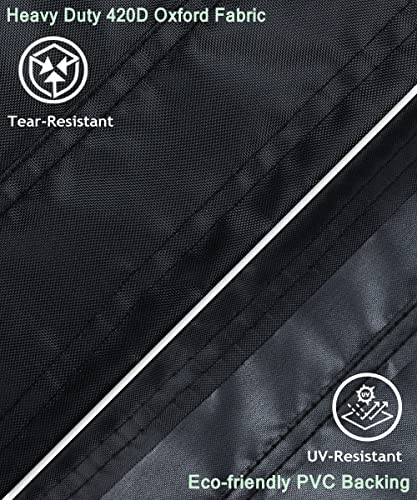 Landrip Egg Chair Cover, Patio Hanging Chair Cover Waterproof, 420D Oxford Heavy Duty Egg Chair Covers, Rattan Wicker Swing Chair Cover, 190 x 11