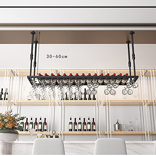 EYLINK Wine Rack Wine Rack, Hanging Wine Glass Rack, European-Style High-End Bar Counter Wine Glass Holder, Upside Down Creative Wine Glass Holde