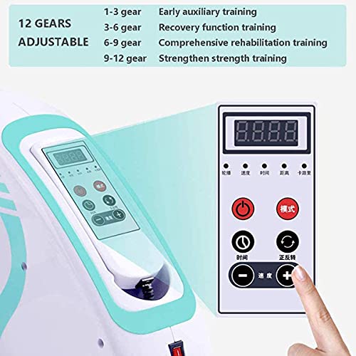 LUNEZY Assisted Bicycle Electric Rehabilitation Bike Pedal with Protective Gear Fitness Exercise Bike for Hand Arm Leg Knee (Mini Exercise Bike)