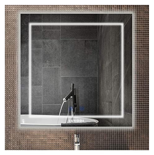 Illuminated LED Bathroom Mirror, Lighted Mirror with Light Touch Sensor and Demister Pad Bathroom mirror