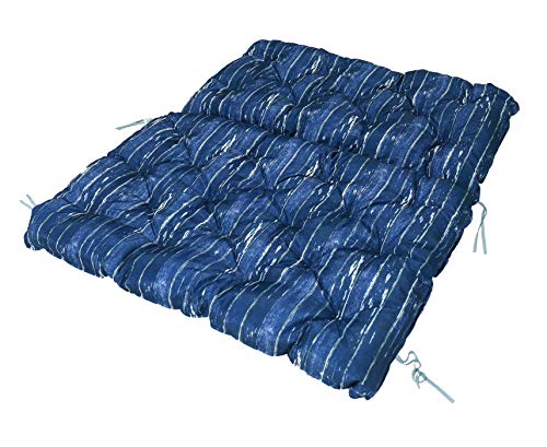 Homecall Seat Cushion for Pallet, 3D print, turn pad, 120x140 cm, blue / brown