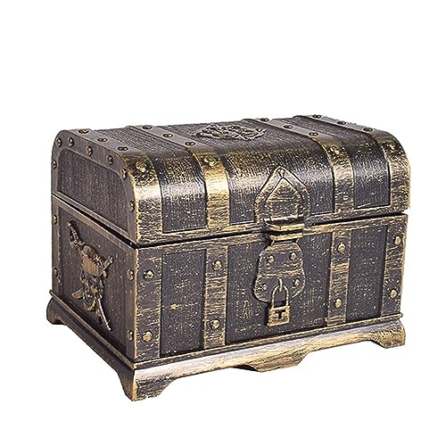 MJWDP Treasure Chest Decorative Treasure Chest Keepsake Jewelry Box Plastic Toy Treasure Boxes Party Decor