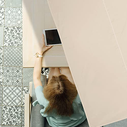 Relaxdays Sun Sail Rectangular 2.5 x 3.5 m, Water Resistant, UV Resistant with Guy Ropes, Patio, Balcony, Beige