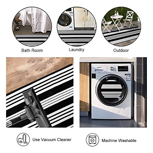 OJIA Front Door Mat 24'' x 35'' Fall Door Mats Outdoor Cotton Hand-Woven Indoor/Outdoor Small Area Rug Fall Welcome Mat for Front Porch/Home Entr