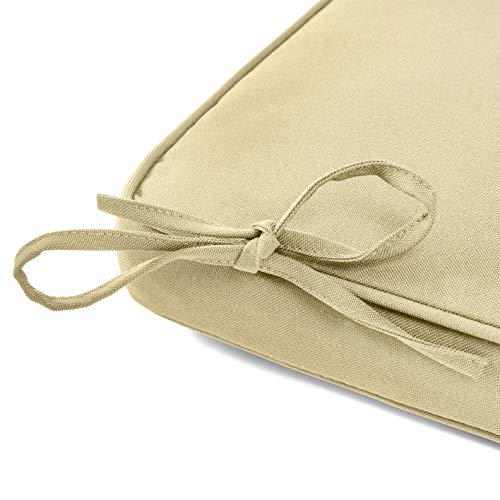 Plant Theatre Adirondack Footstool Cushion in Warm Beige