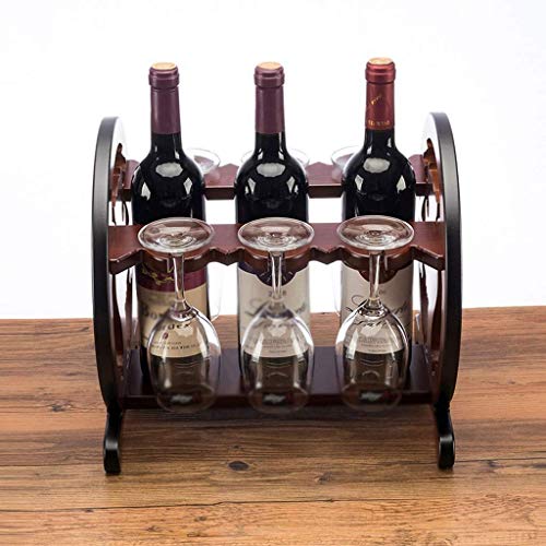 NEOCHY Wine Rack, Exquisite Carving Tiger Wine Rack Goblet Wine Cup Holder Bar Wine Bottle Display Home Decoration Craft