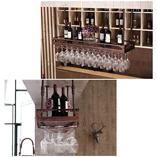 Stylish Simplicity Industrial Retro Stylish Simplicity Down Wine Glass Holder Creative Display Decorative Storage Home Goblet Holder Glass Wine C