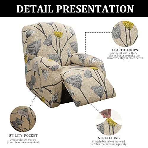 Jaotto Copripoltrona Relax Reclinabile, Fodere Copripoltrona 1 Posto Universal, Modern Copripoltrona Relax Reclinabile Con Bag Lavabile, Copertur