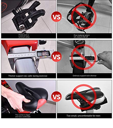 NXYJD Mute Leather Belt Commercial Exercise Bike Sports Fitness Bike Household Exercise Bike Gym Only Bicycle