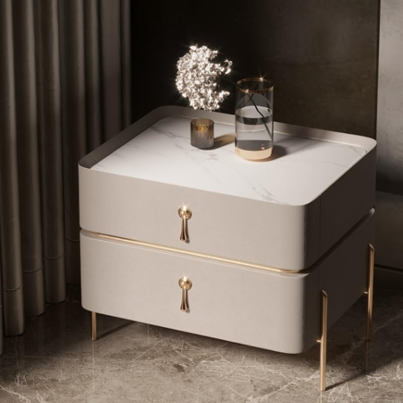 JJZXD Nightstand Italian Bedroom Storage Cabinet Small Unit Nightstand