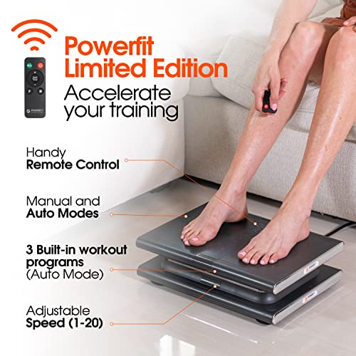 Powerfit Elite Vibration Platform - Vibration Plate Exercise Machine, Power Plate Vibration Platform Machines, Vibration Plate for Lymphatic Drai