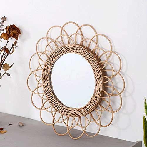 QUANJJ Hand-woven Wall ,Weave Flowers Decorative Balcony Bathroom Makeup Makeup and