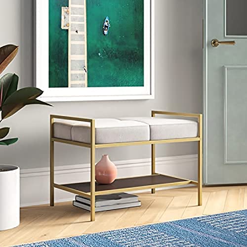 modern entryway bench, velvet upholstered shoe stool shoe cabinet furniture, premium bedroom shoe rack bench decor,Blue,100x35x45cm(39x14x18inch)
