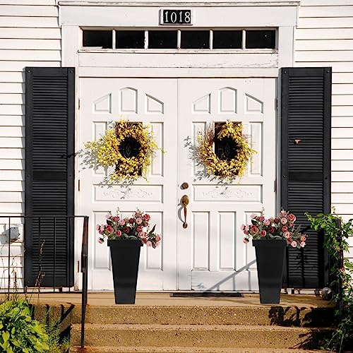 Lurrose Umbrella Holder Metal Umbrella Stand Rack Umbrella Storage Holder Bucket Shelf Freestanding Entryway Base - Black Hotel Umbrella Stand