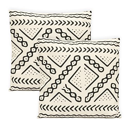 Gardenwize - Pack of 2 Outdoor Scatter Cushions, Garden Furniture Cushions - Covers & Pillows (Gold Palm)