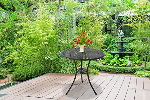 Homeology OSHOWA Garden & Patio Cast Aluminium Bistro Table