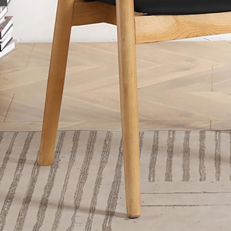 maozi Armrests Wooden Dining Chair Vanity Living Room Chairs Kitchen Lounge (Color : D, Size : Light Grey)