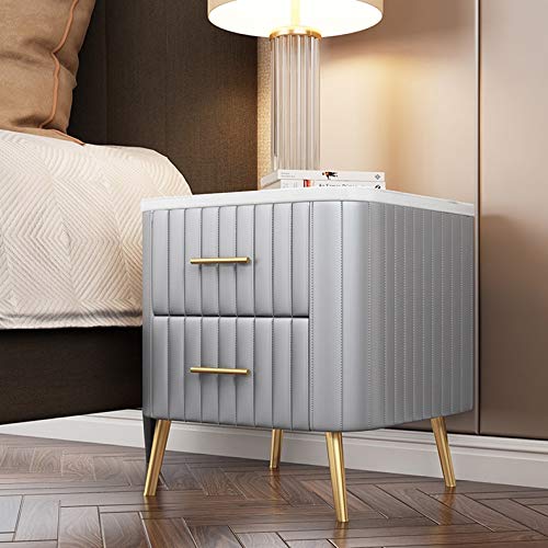 JYDQM European White Nightstand Simple Storage Cabinet Metal Storage Cabinet