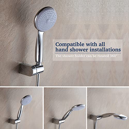Shower Head Holder, FUYIOCN 360° Adjustable Angle Shower Holders,Shower Head Holder Replacement,Hower Wall Mount for Bathroom