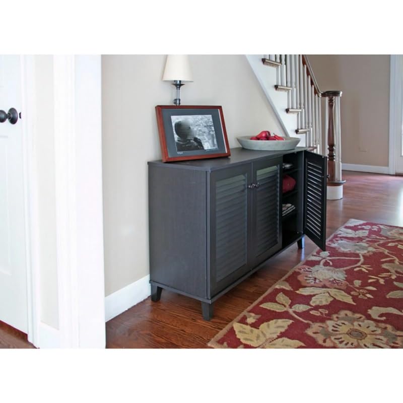 TJLSS Home Foyer Corridor Shoe Cabinet Finished Wooden Door Shoe Cabinet Entryway Shoe Storage Cabinet
