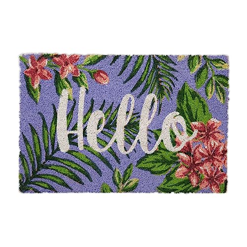 Relaxdays Coir Doormat, 80% coconut 20% plastic, Multicoloured, 40 x 60 cm