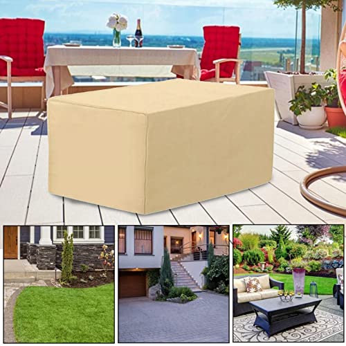 JUZHOUHUI Patio Furniture Set Cover,Heavy Duty and Waterproof Outdoor Lawn Patio Furniture Covers, Rectangle 420D Oxford Outdoor Sectional Cover,