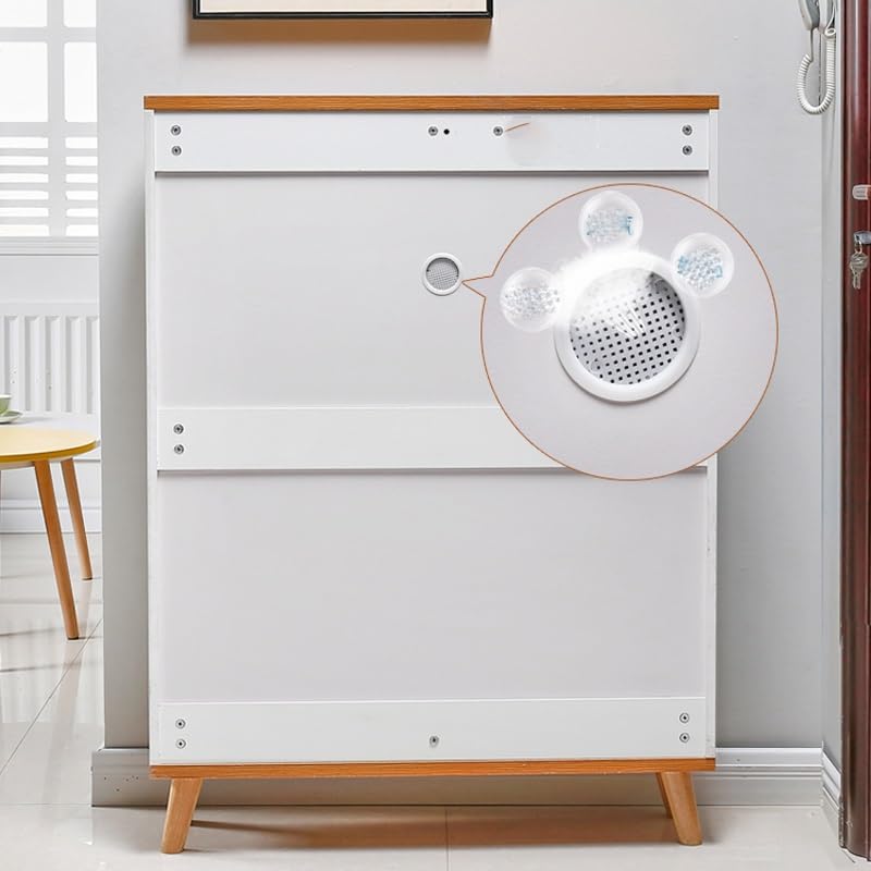TJLSS Ultra-Thin Shoe Cabinet Home Doorway Home Tilting Entrance Cabinet Integrated Solid Wood Leg Shoe Rack