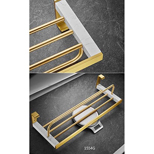 HIGOH Towel Racks,Bathroom Towel Rack Wall Mounted Towel Holder,Marble Bathroom Towel Rack,Bathroom Towel Shelf,Space Aluminum Bathroom Hardware